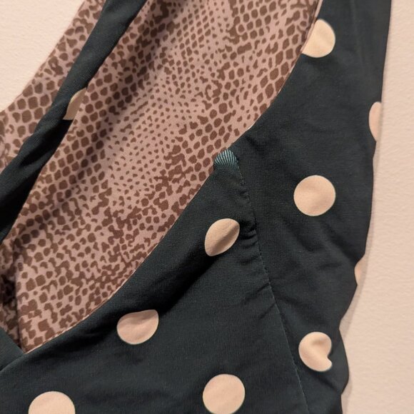 Acacia Bahia Green Dotty One Piece Swimsuit Size L - Picture 7 of 8